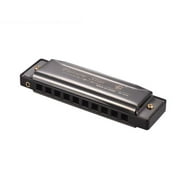 Key of C Diatonic Harmonica Mouthorgan with ABS Reeds Mirror Surface Design 10 Holes Blues Harmonica Perfect for Beginners Professional Students Kid Purple